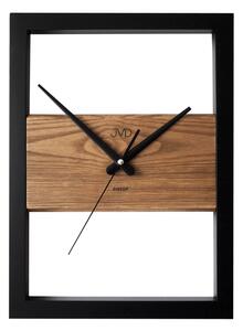 JVD Dřevěné designové hranaté hodiny JVD NS22005/78XL (hodiny s tichým chodem)