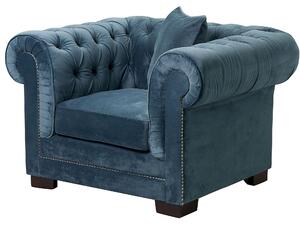 Křeslo Chesterfield Classic Velvet Midnight 118x96x77cm