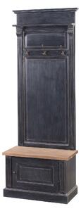 Předsíňová stěna Bradford 79x41x210 old black & natural