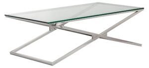 Stolek Flavio silver 130x70x41cm