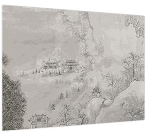 Obraz - Čínská krajina (70x50 cm)