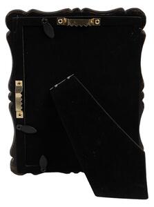 Černo hnědý fotorámeček Ewald s patinou – 10x15 cm