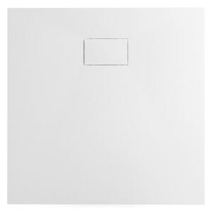 Cerano Gusto, čtvercová sprchová vanička 80x80x3 cm z minerálního kompozitu, bílá, CER-CER-414566