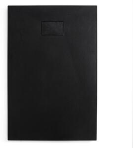 CERANO - Sprchová vanička obdélníková Gusto - černá matná - 90x70 cm
