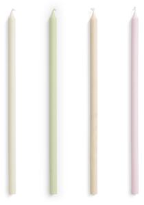 Svíčky Slim Pastels Ø 1,2 cm – set 4 ks