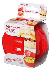 Sistema Dóza na vaření vajec Microwave easy eggs 271 ml, červená