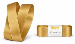Stuha taftová Golden Yellow zlato-žlutá 25mm x 3m (7,-Kč/m)