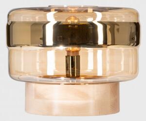 4concepts Designová stolní lampa UMBRIEL GOLD & WOOD Barva: Světlé dřevo
