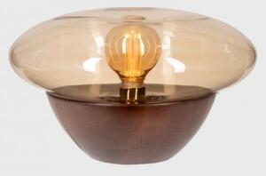 4concepts Designová stolní lampa ELLISSE GOLD Barva: Tmavé dřevo