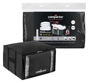 Černý úložný box na oblečení Compactor XXL Black Edition 3D Medium, 125 l