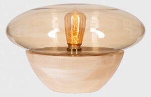 4concepts Designová stolní lampa ELLISSE GOLD Barva: Tmavé dřevo