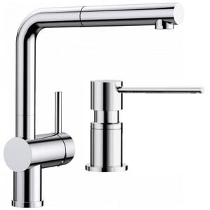 Sada kuchyňská baterie Blanco Linus-S 512402, dávkovač tekutin Blanco Lato 525808