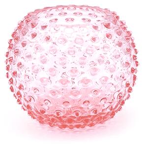 Sklárna Častolovice - Váza 12cm - Hobnail - Ananas - růžová