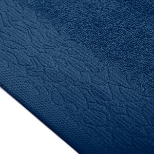 AmeliaHome Sada 3 ks ručníků FLOSS klasický styl námořnická modrá