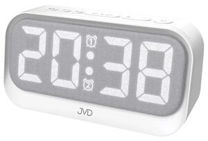 JVD Digitální budík do sítě s LED podsvícením a nočním světlem JVD SB3225 (duální světlo i s lampičkou, USB napájení)