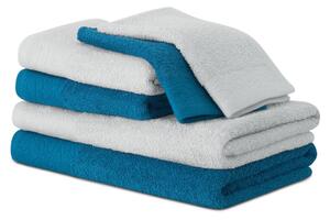 AmeliaHome Sada 6 ks ručníků FLOSS klasický styl modrá