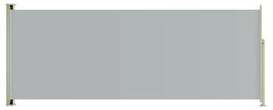 Zatahovací boční markýza/zástěna na terasu 117 x 300 cm šedá