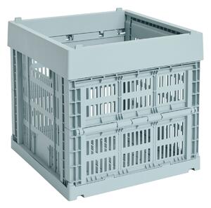 HAY Úložný box Colour Crate, Cube, Dusty Blue