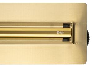 Rea Neox Slim Pro, odtokový žlab 70cm, zlatá matná, REA-G2718