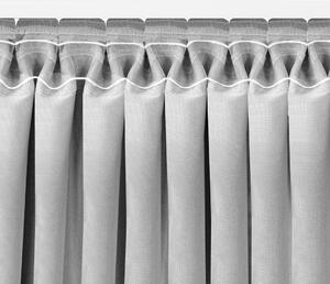 HOMEDE Závěs MILANA klasická transparentní dračí páska 5 cm šedý