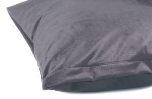 Biante Sametový povlak na polštář Velvet Premium SVP-013 Šedý 45 x 45 cm