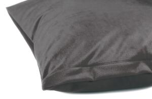 Biante Sametový povlak na polštář Velvet Premium SVP-017 Tmavě šedý 50 x 60 cm