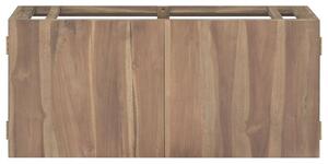 Nástěnná koupelnová skříňka 90 x 39 x 40 cm masivní teak
