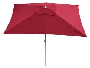Slunečník N23 2x3m polyester/hliník - bordová