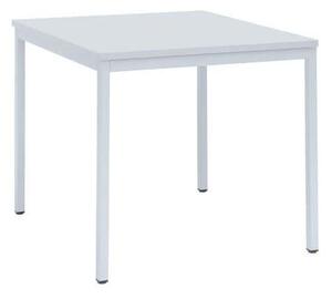 Manutan Expert Jídelní stůl Manutan Dino se světle šedým podnožím RAL 7035, 80 x 80 x 74,5 cm, světle šedý