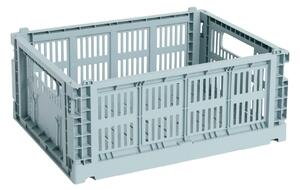 HAY Úložný box Colour Crate, Medium, Dusty Blue