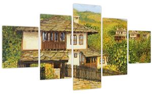 Obraz - Chaloupky v létě (125x70 cm)