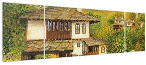 Obraz - Chaloupky v létě (170x50 cm)