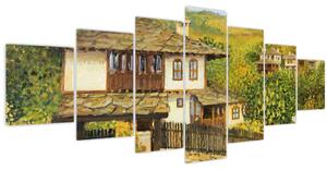 Obraz - Chaloupky v létě (210x100 cm)