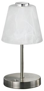 Stolní LED lampa EMMY bílá/nikl