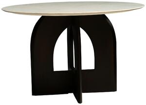 JÍDELNÍ STŮL, bílá, barvy vlašských ořechů, 120/76/120 cm Livetastic - Jídelní stoly, Online Only
