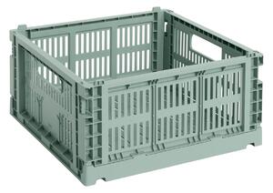 HAY Úložný box Colour Crate, Medium Square, Sage Green