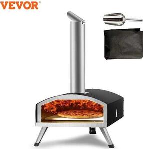 Přenosná pizza pec Outdoor 30 cm, nerezová, na dřevo, 540 °C