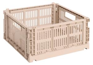 HAY Úložný box Colour Crate, Medium Square, Powder