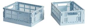HAY Úložný box Colour Crate, Mini, 2 kusy, Soft Blue