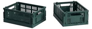 HAY Úložný box Colour Crate, Mini, 2 kusy, Dark Green