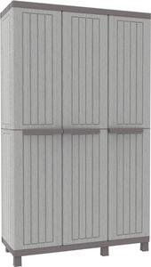 Famanu Skříň – Praktické úložné řešení do zahrady – Šedá – 110x50x180 cm
