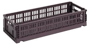 HAY Úložný box Colour Crate, Mini Oblong, Bordeaux