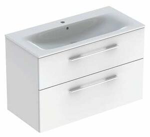 Koupelnová skříňka s umyvadlem Geberit Selnova 100x50,2x65,2 cm bílá lesk 501.244.00.1