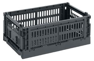 HAY Úložný box Colour Crate, Small, Charcoal