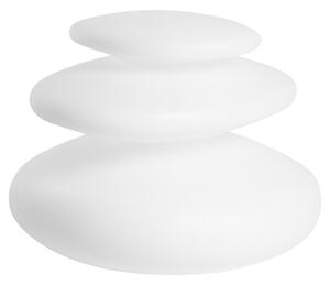 Venkovní stolní LED lampa GLENNS s dálkovým ovládáním Bílá