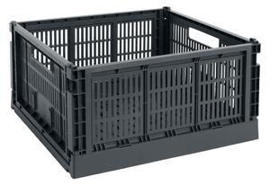 HAY Úložný box Colour Crate, Large Square, Charcoal