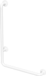 Bemeta Design HELP: Madlo, 890 mm, ve tvaru L, levé, bez krytky, bílá - 301112044