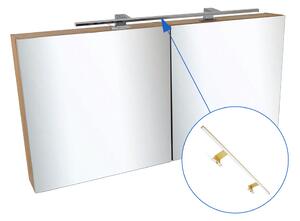 Comodo Zrcadlová skříňka Ideal OW 120 ZS LED-G s osvětlením Any LED 80 G, zlatá