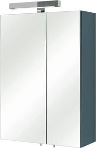 Zrcadlová skříňka Famanu, antracitová barva, vysoký lesk - 70 x 50 x 20 cm