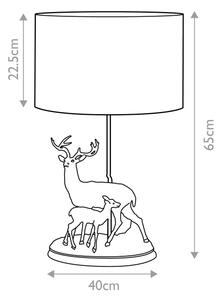 Elstead DL-AMELIA-TL - Stolní lampa AMELIA 1xE27/40W/230V bronzová
